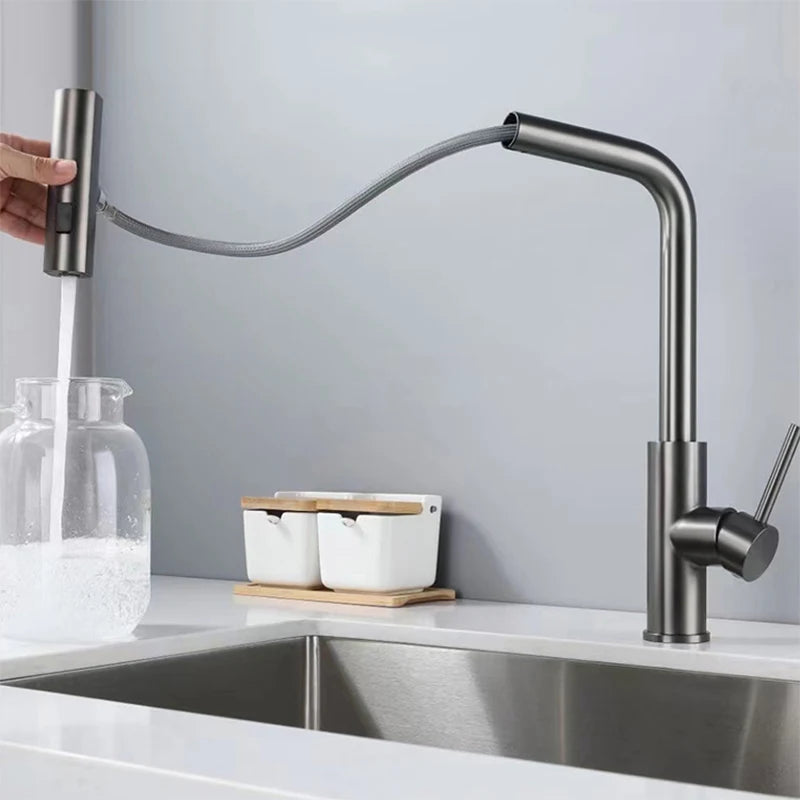 Pull Out Waterfall Kitchen Faucet