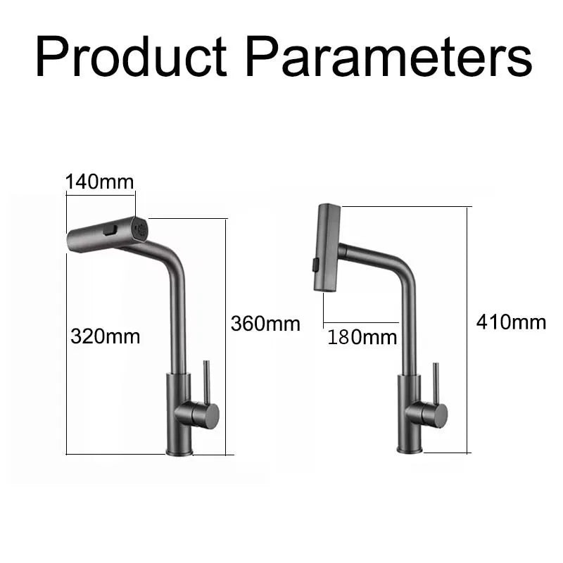 Pull Out Waterfall Kitchen Faucet