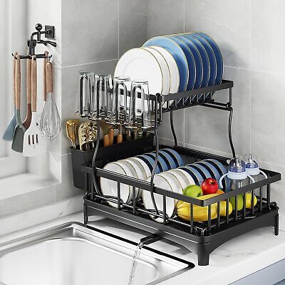 Double Layer Dish Drainer Rack